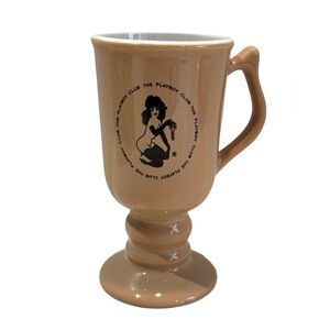 Vintage PLAYBOY Tan Ceramic Mug by Hall‎